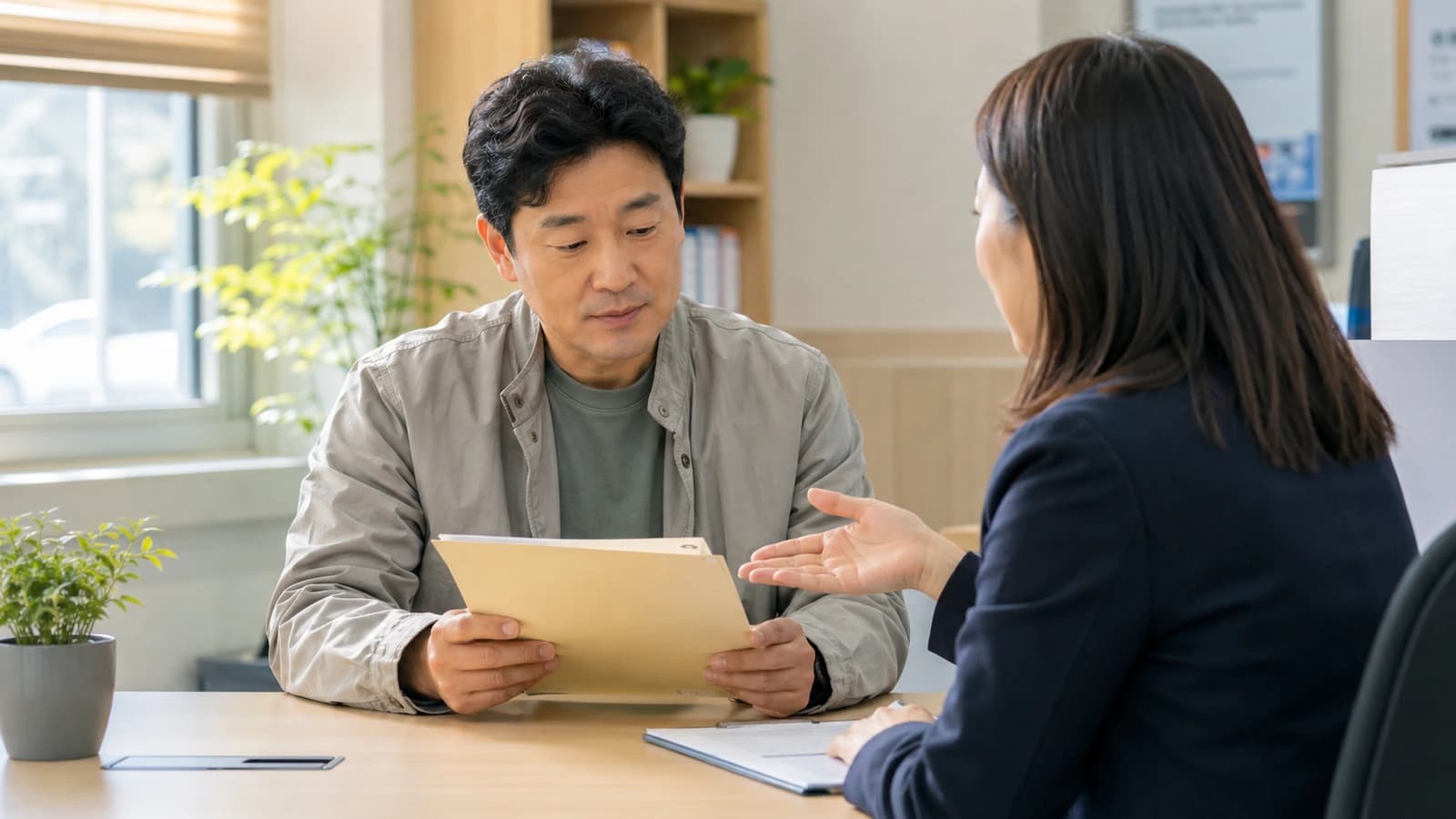 의료급여 자격 변경 안내를 확인하는 가족